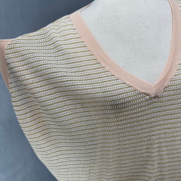 Zadig & Voltaire Sweater Vest Tifle Fish Net Coral Style SFMA2114F Womans M - Picture 6 of 15